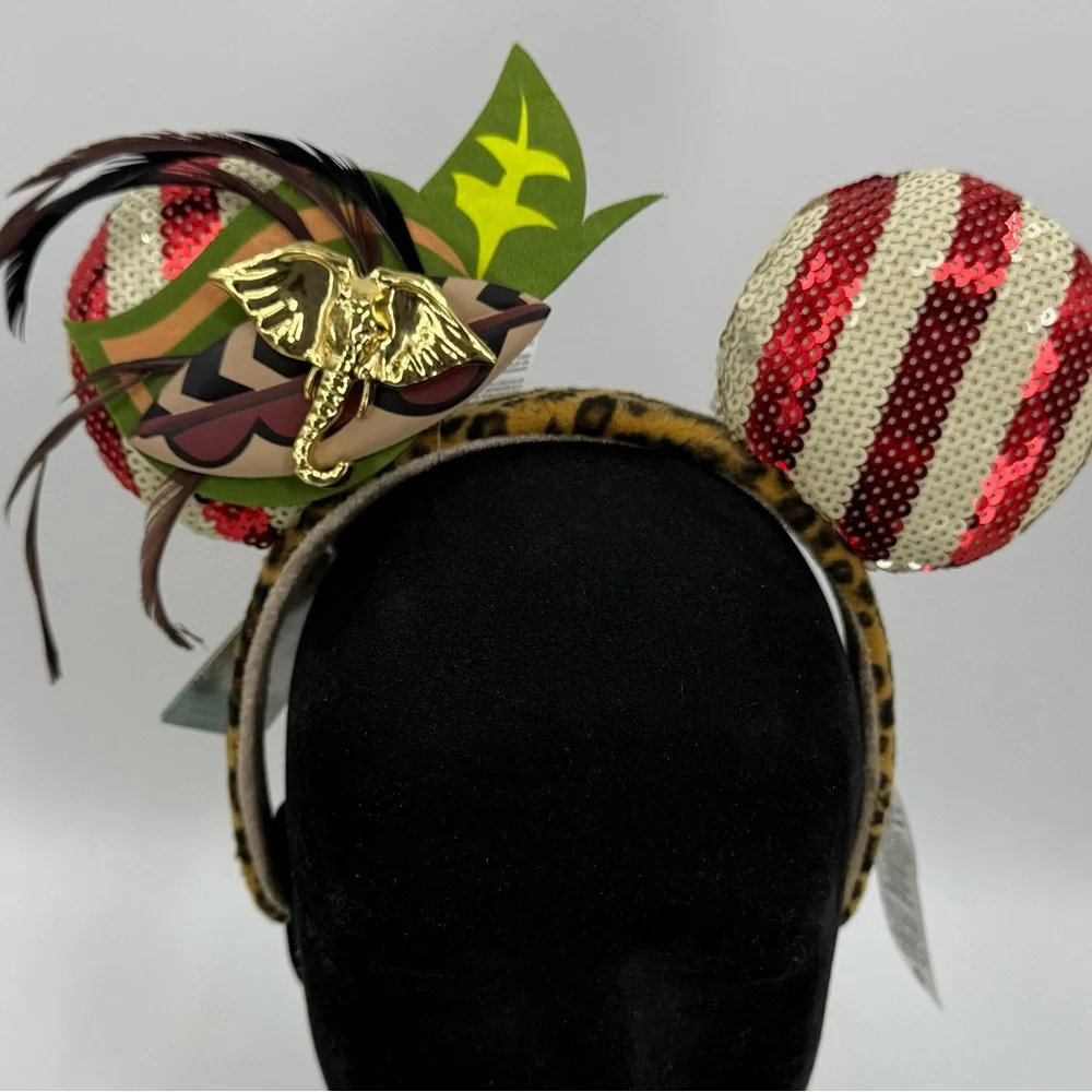 Disney‎ Minnie Mouse Main Attraction Ear Headband Jungle Cruise Limited Rel NWT